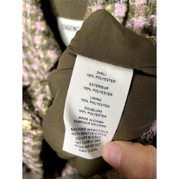 L'Agence Bridges Cropped Metallic Tweed Jacket size 6 - Picture 4 of 6